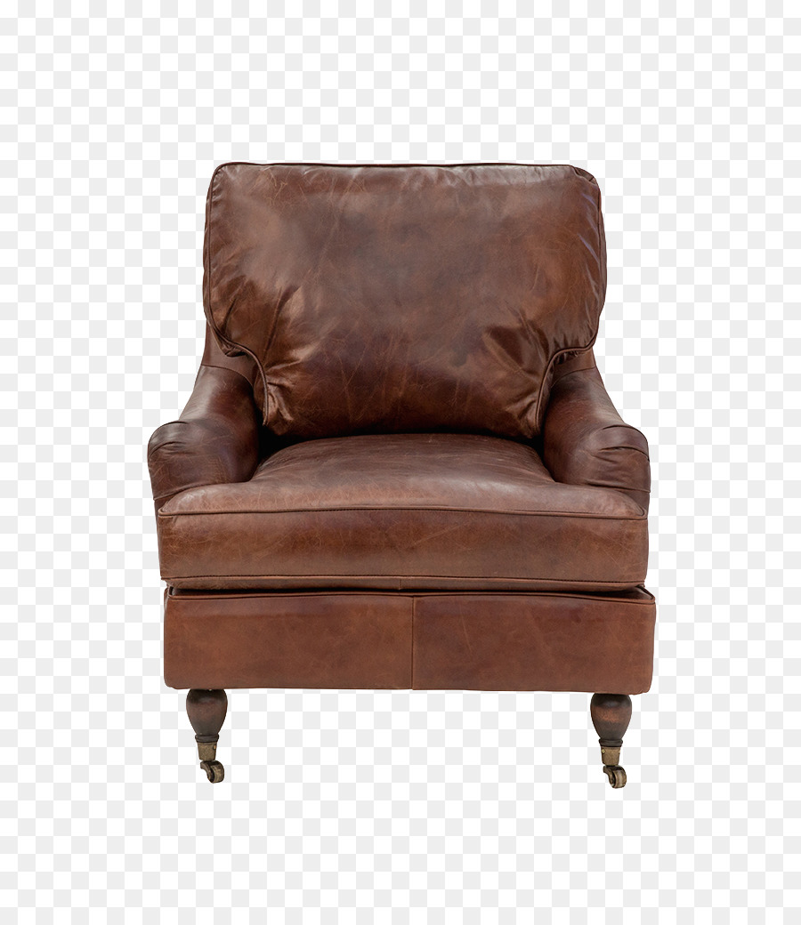 Fauteuil En Cuir，Brun PNG