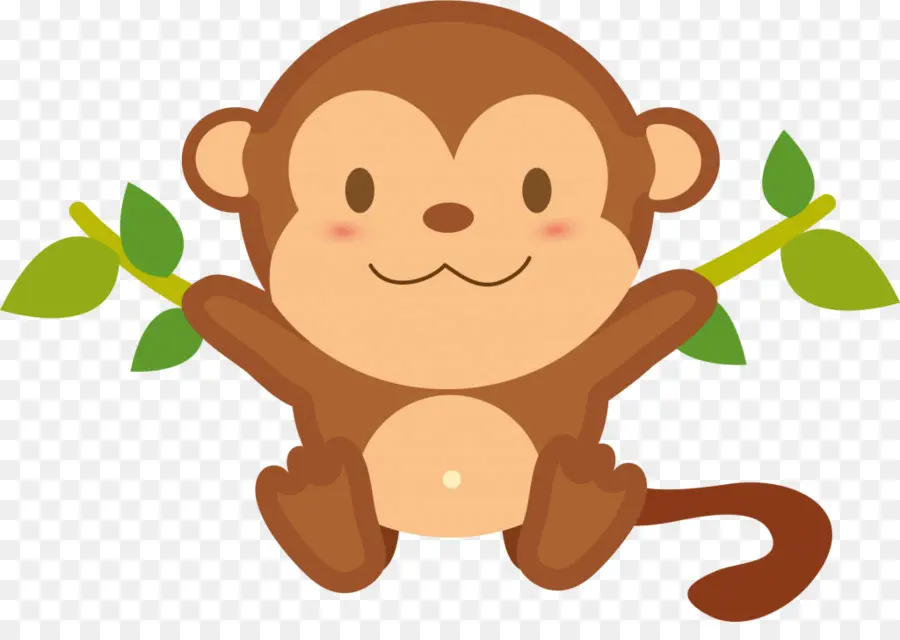 Singe Mignon，Souriant PNG