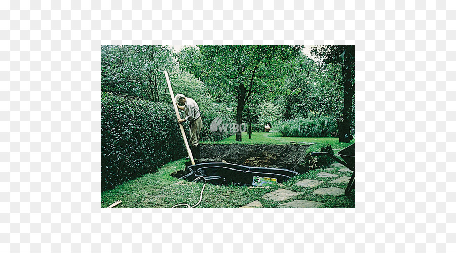 Construction D'un Bassin De Jardin，Creusement PNG