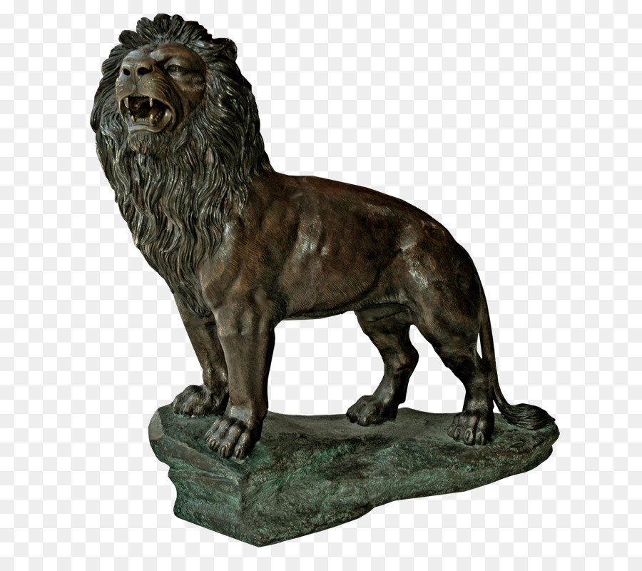 Statue De Lion，Bronze PNG