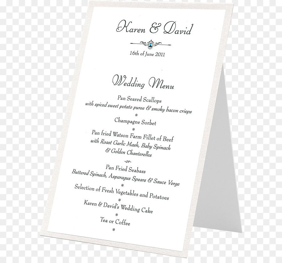 Menu De Mariage，Menu PNG