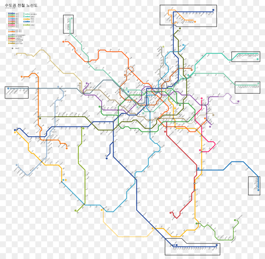 Plan Du Métro Métropolitain De Séoul，Métro PNG