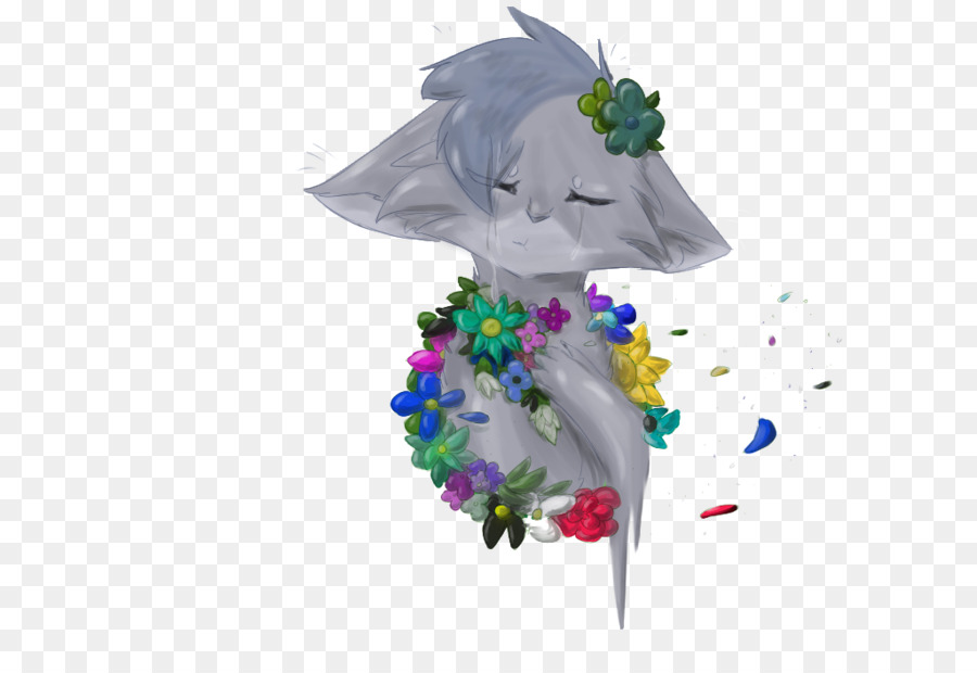 Chat，Fleurs PNG