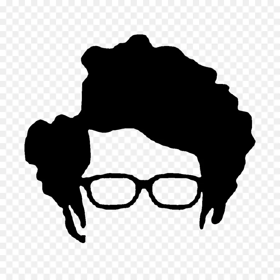 Silhouette Avec Des Lunettes，Affronter PNG