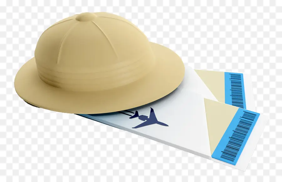 Chapeau De Safari Et Billets，Aventure PNG