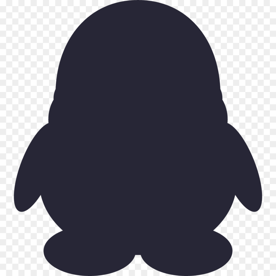 Silhouette De Pingouin，Noir PNG