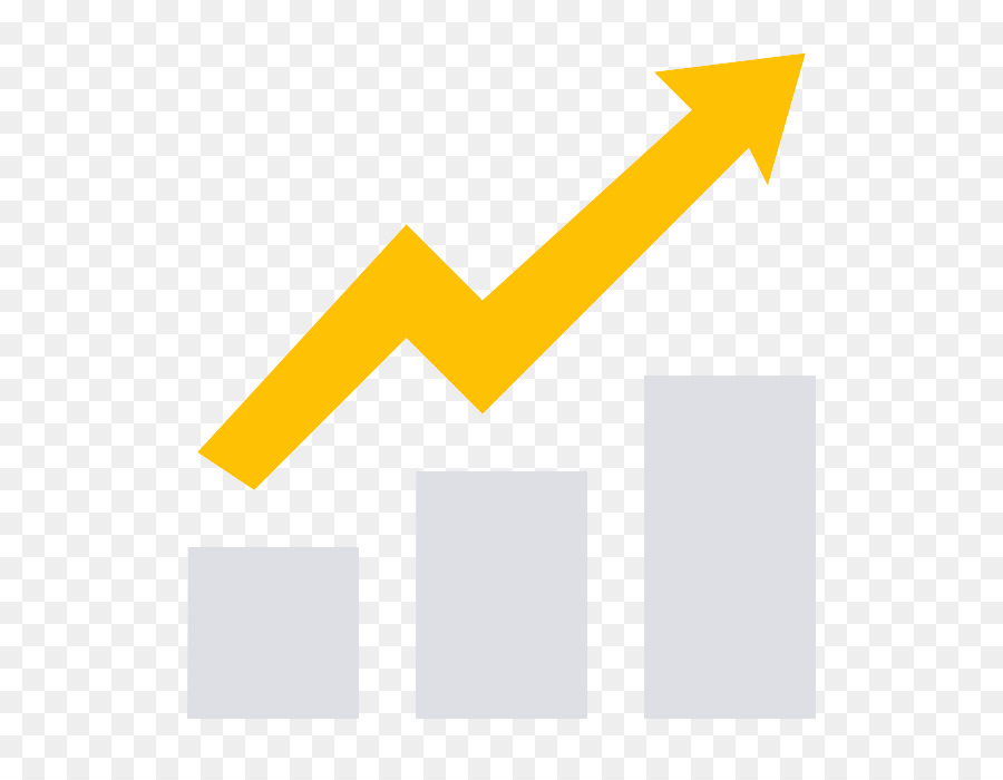 Flèche Jaune Vers Le Haut，Graphique à Barres PNG