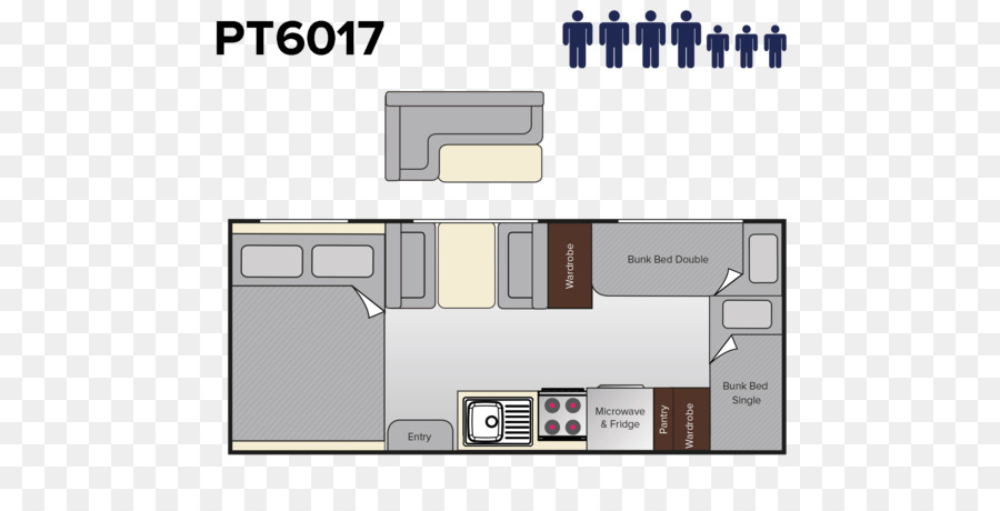 Plan D étage，Caravane PNG
