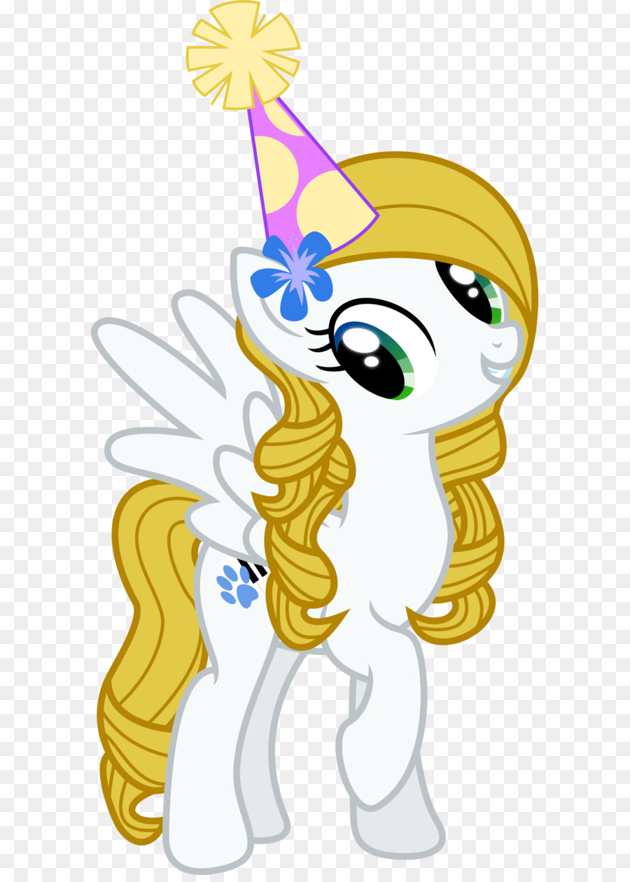 Poney Blanc，Chapeau De Fête PNG