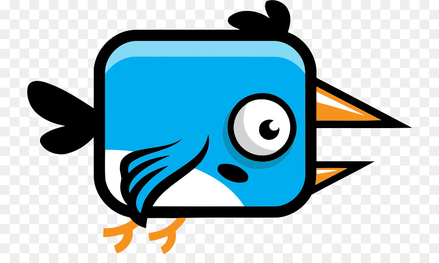 Oiseau De Dessin Animé，Bleu PNG