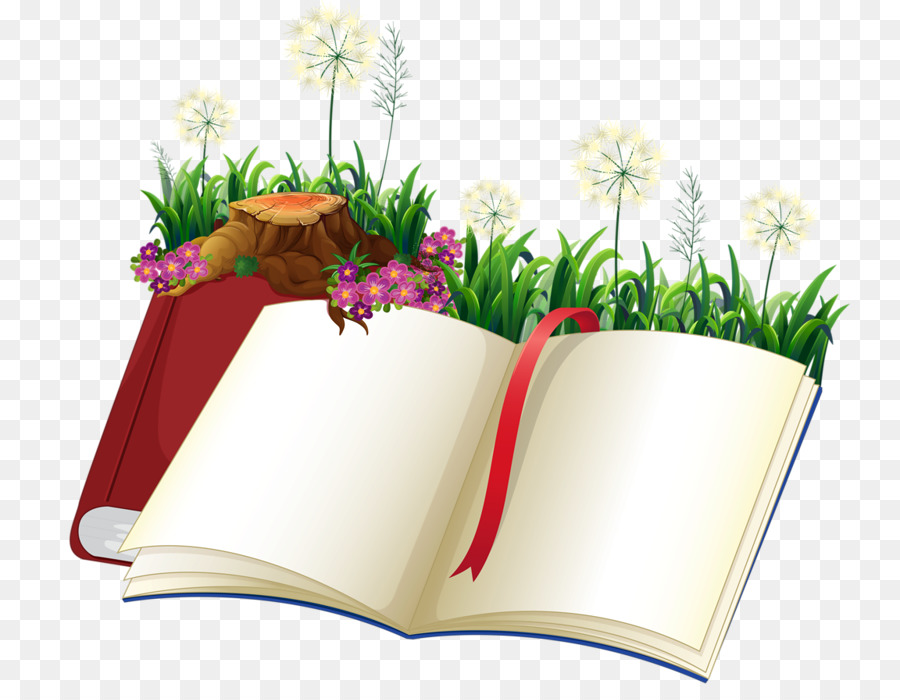 Livre Ouvert，Fleurs PNG