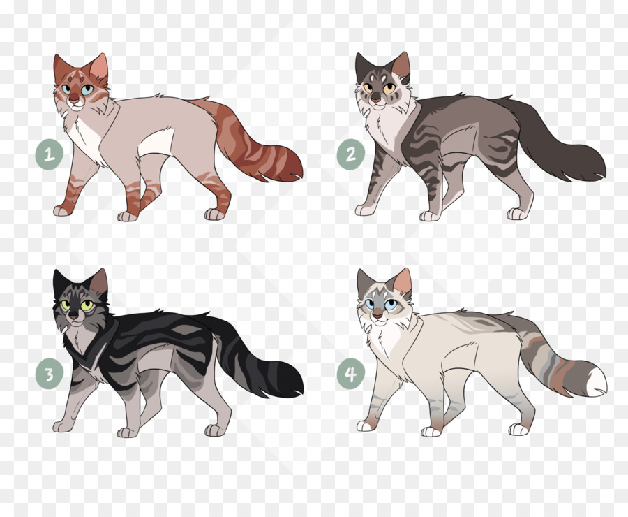 Chats，Quatre PNG