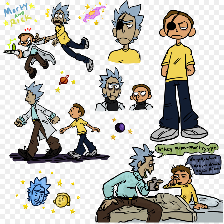 Rick Sanchez，Morty Smith PNG