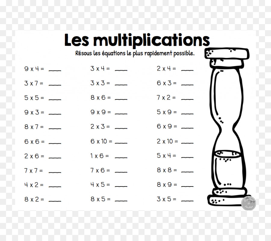 Feuille De Calcul De Multiplication，Multiplication PNG