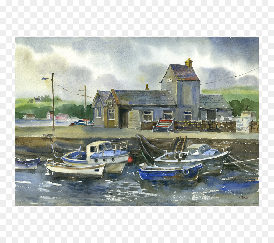 Peinture à L Aquarelle，Bateau PNG