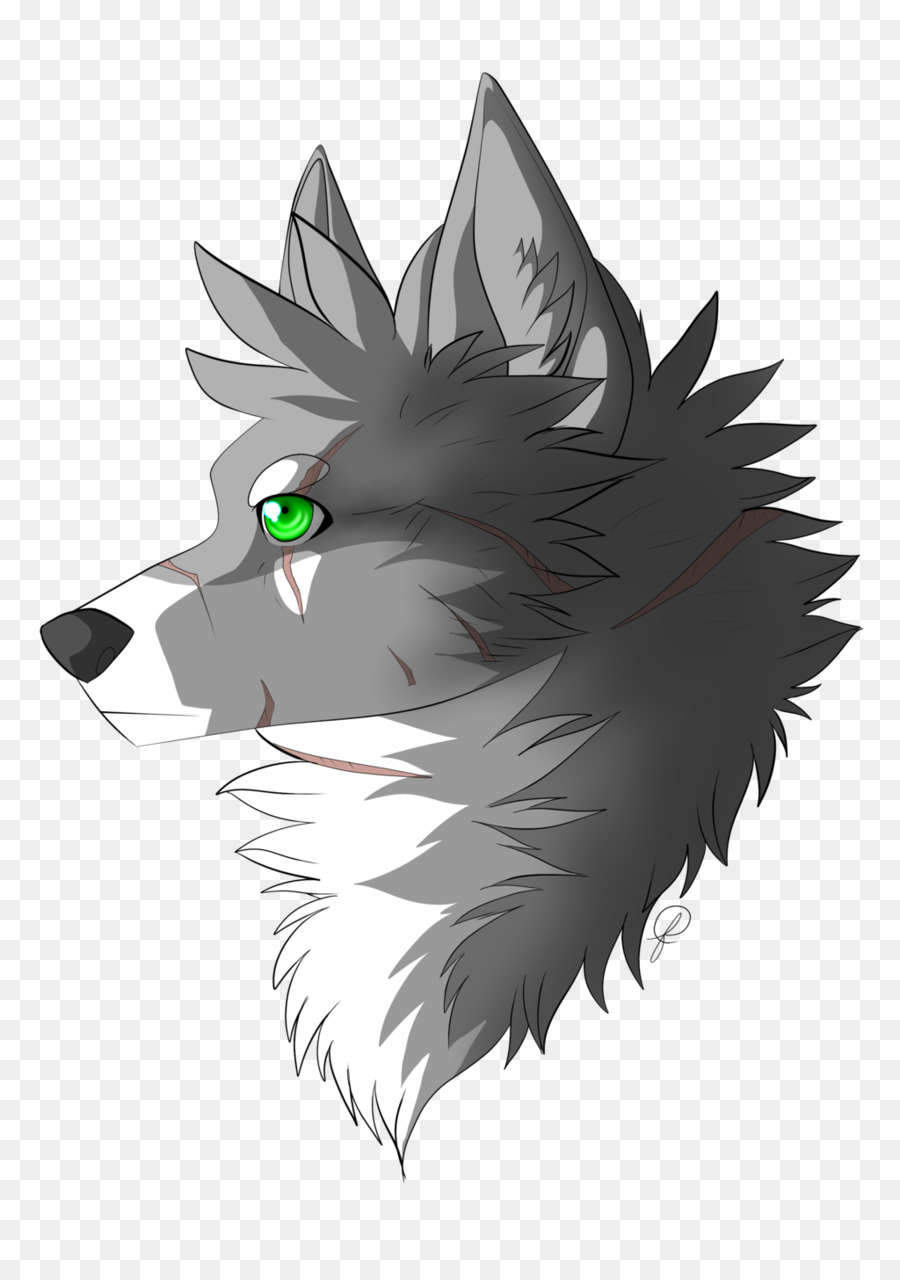 Loup Aux Cheveux Verts，Loup PNG