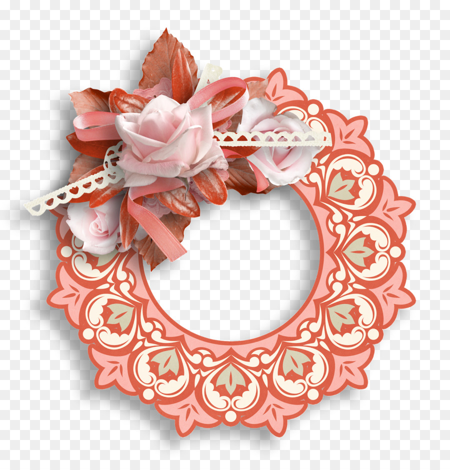 Cadre Décoratif，Floral PNG