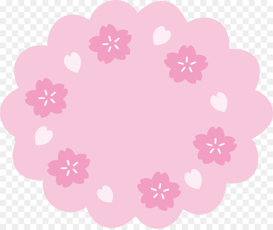 Cadre Fleur Rose，Fleurs PNG