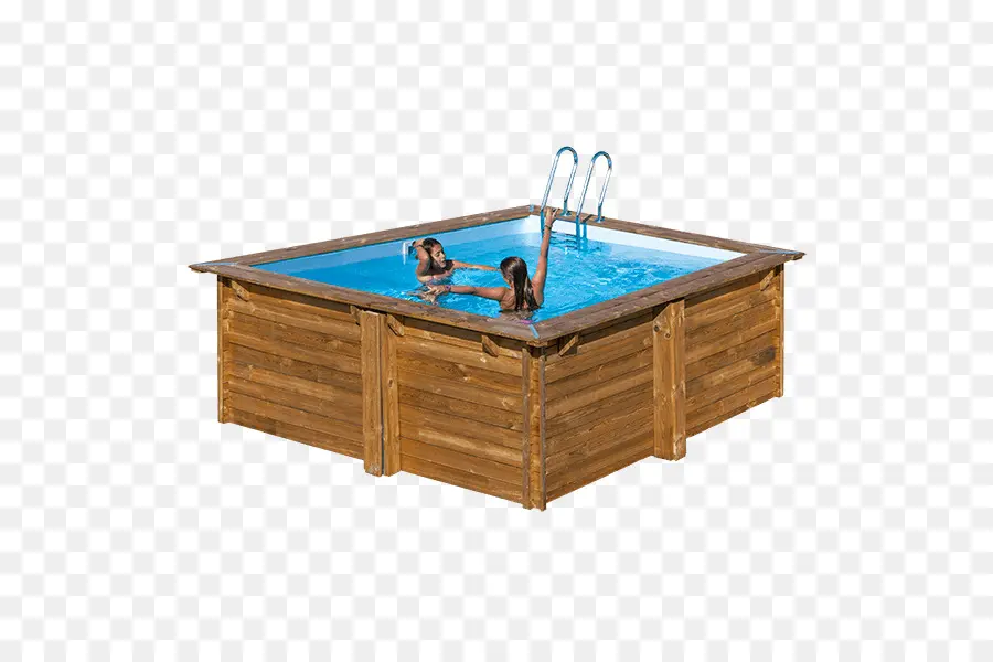 Piscine En Bois，Rectangulaire PNG