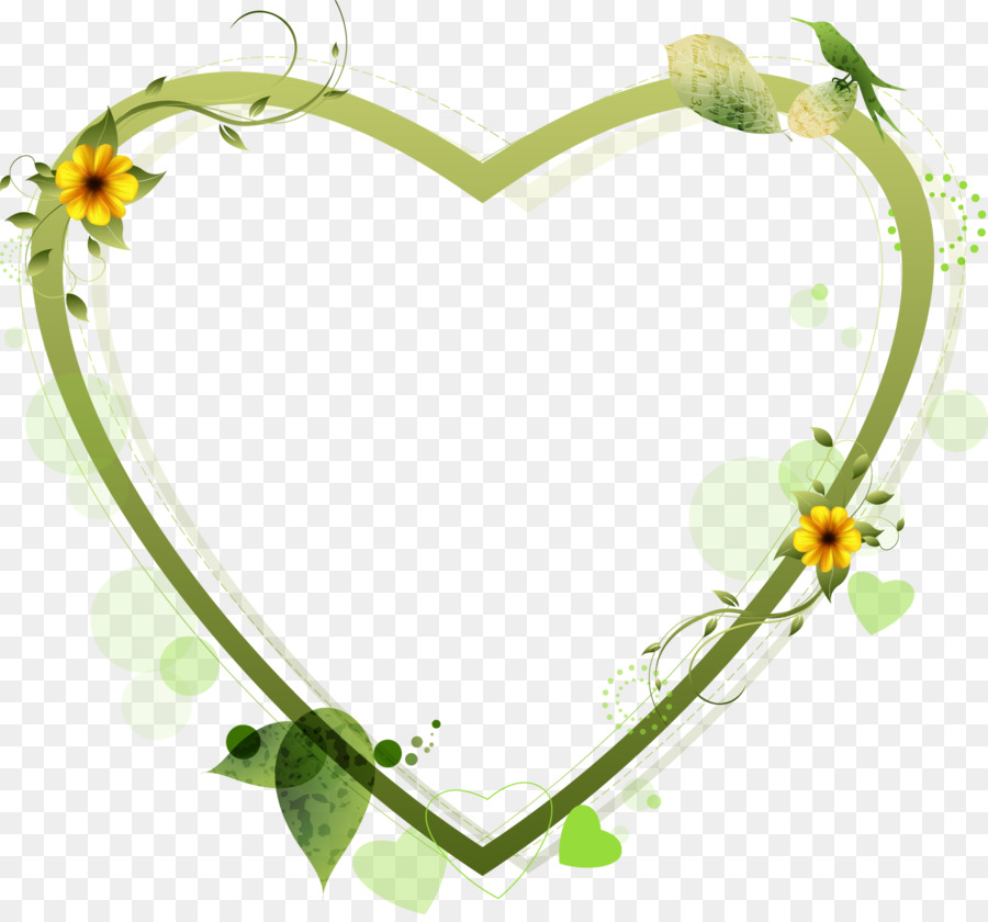 Coeur Vert，Fleurs PNG