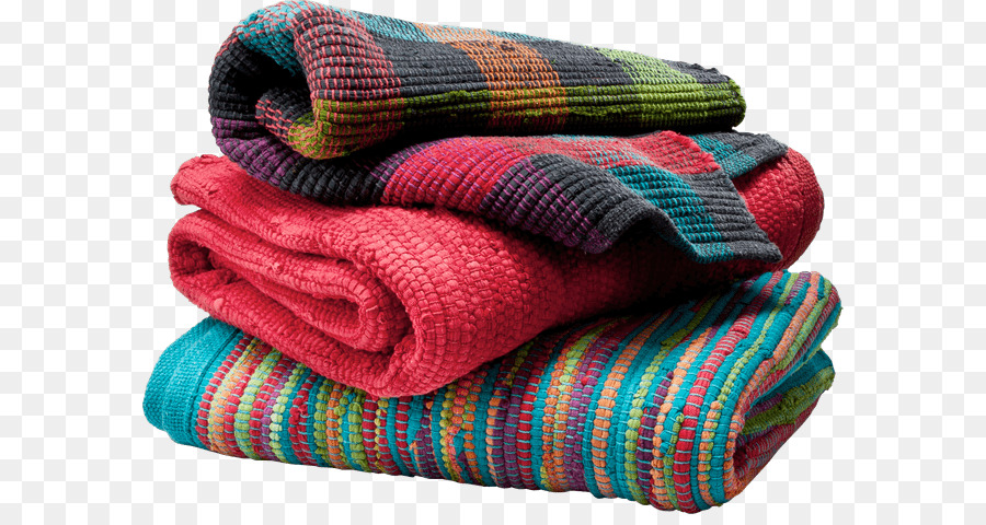 Pile De Serviettes，Coloré PNG