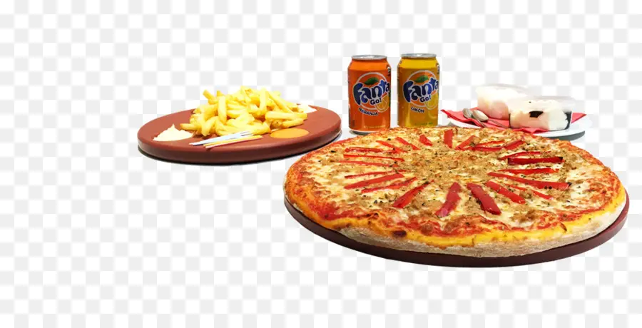 Pizza，Frites PNG