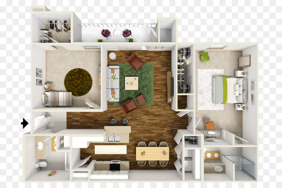 Disposition De L'appartement，Plan D'étage PNG