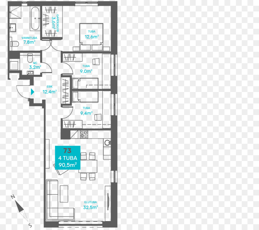 Plan D'étage，Appartement PNG