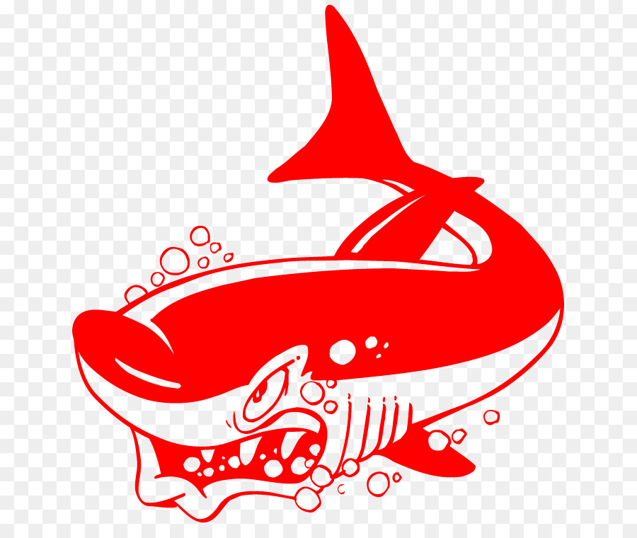 Requin Rouge，Dessin Animé PNG