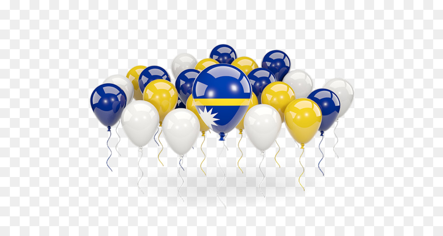 Ballons Bleus Et Blancs，Faire La Fête PNG