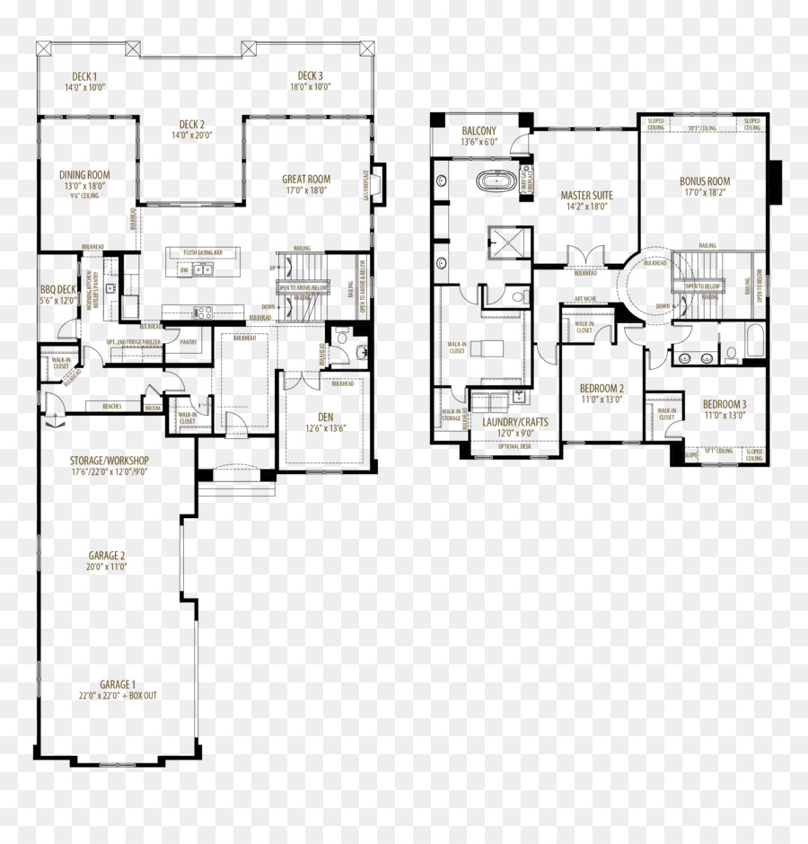 Plan D'étage，Maison PNG