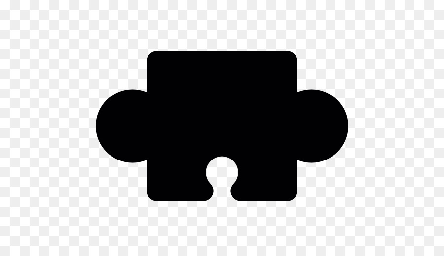 Pièce De Puzzle，Noir PNG