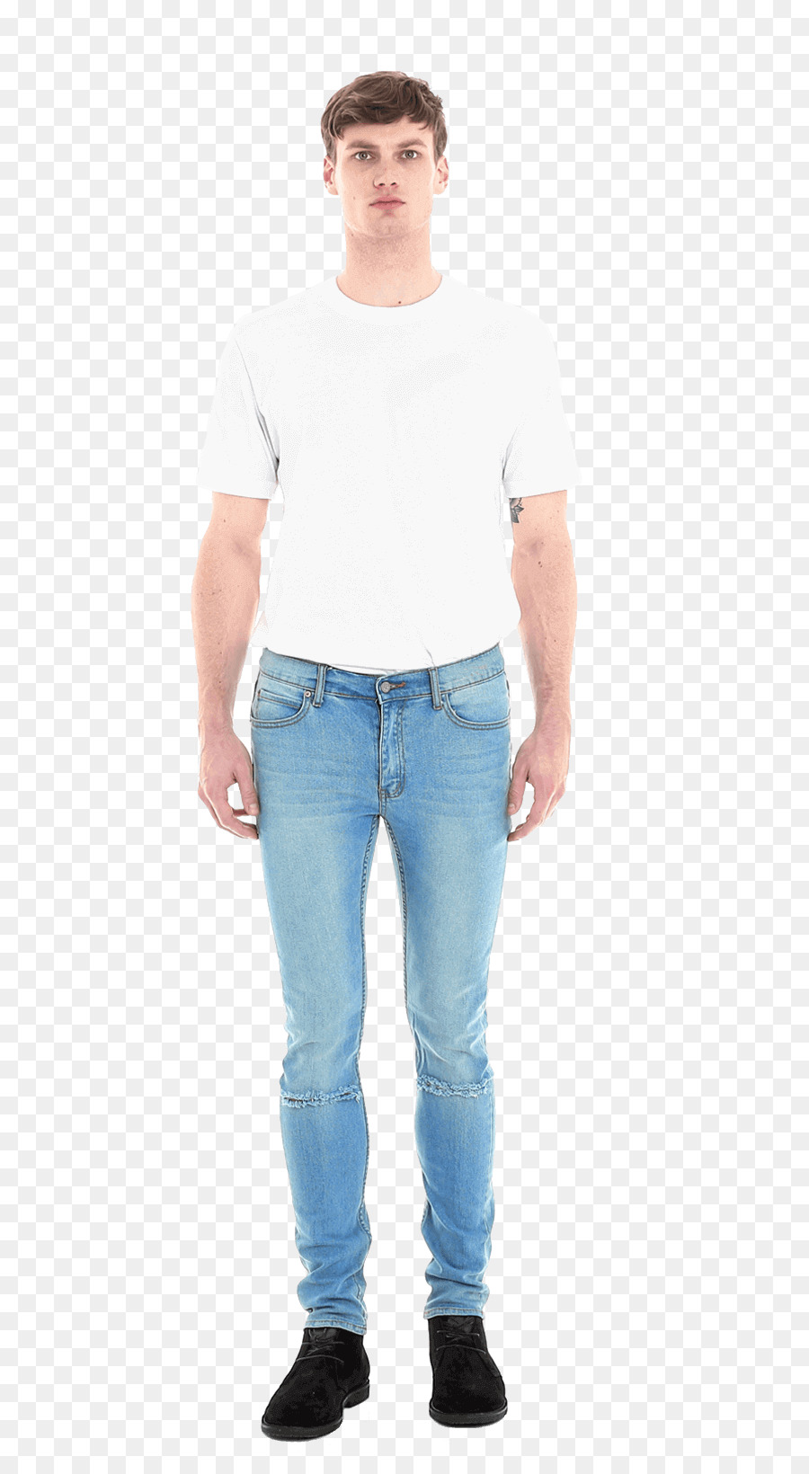 Homme En Tenue Décontractée，Jeans PNG