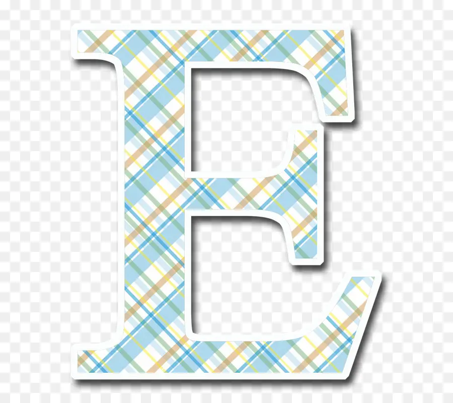 Lettre E，Plaid PNG