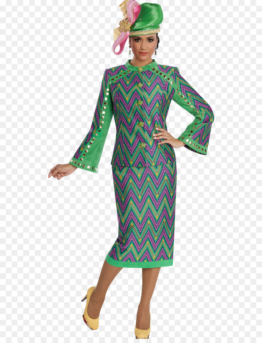 Femme En Robe Colorée，Chapeau PNG