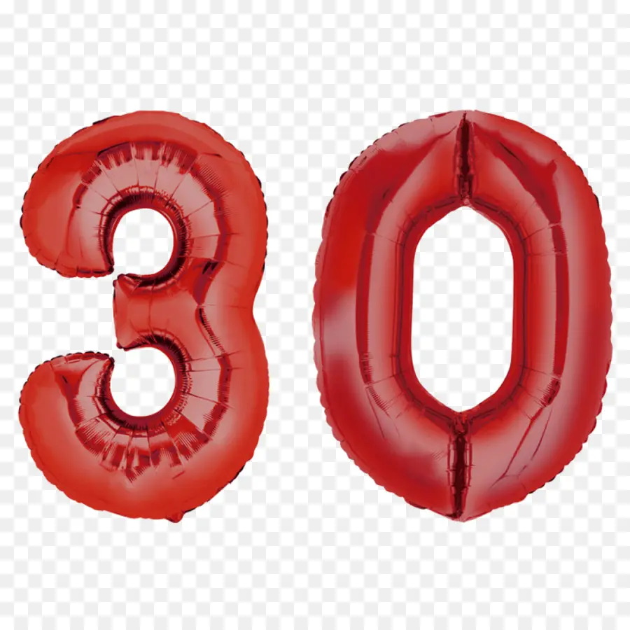 30 Ballon，Nombre PNG