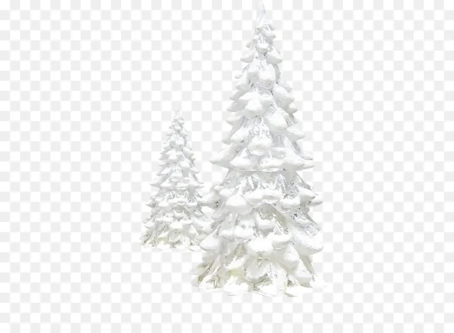 Arbres De Noël Blancs，Neige PNG