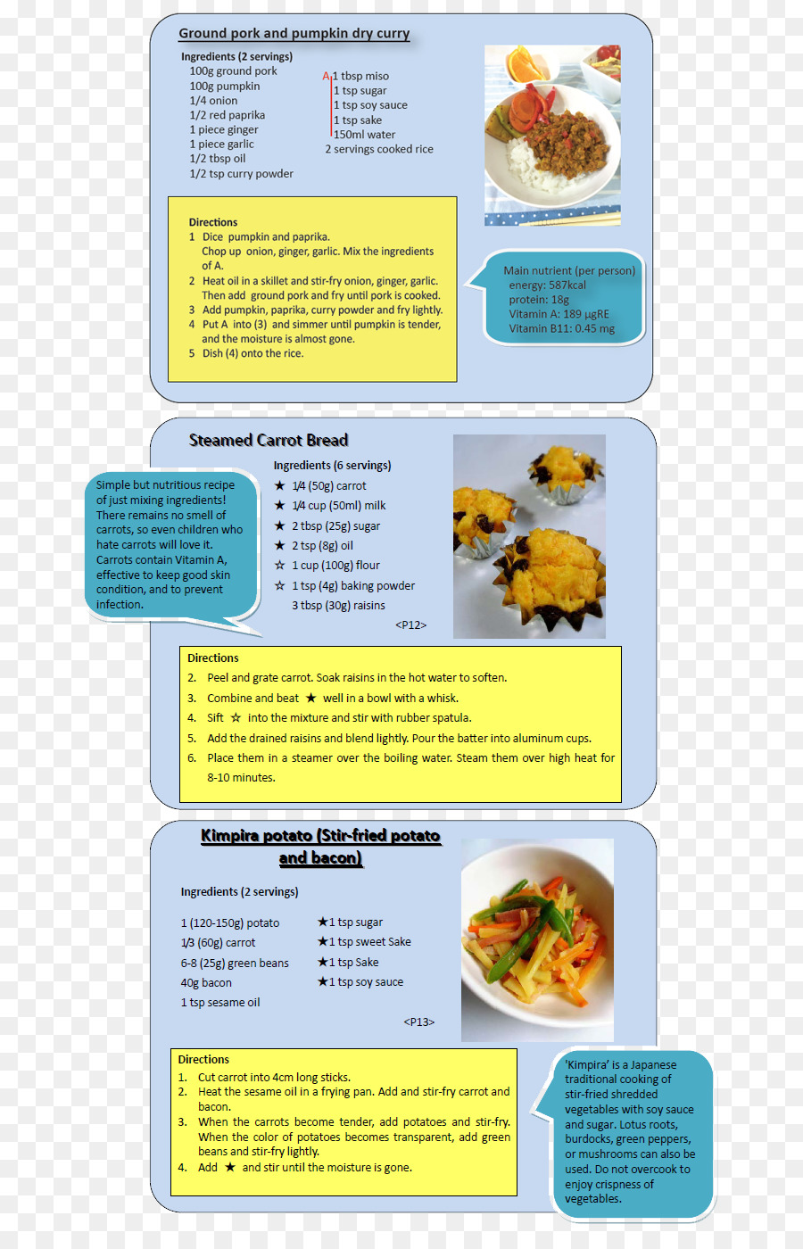 Brochure，Recette PNG