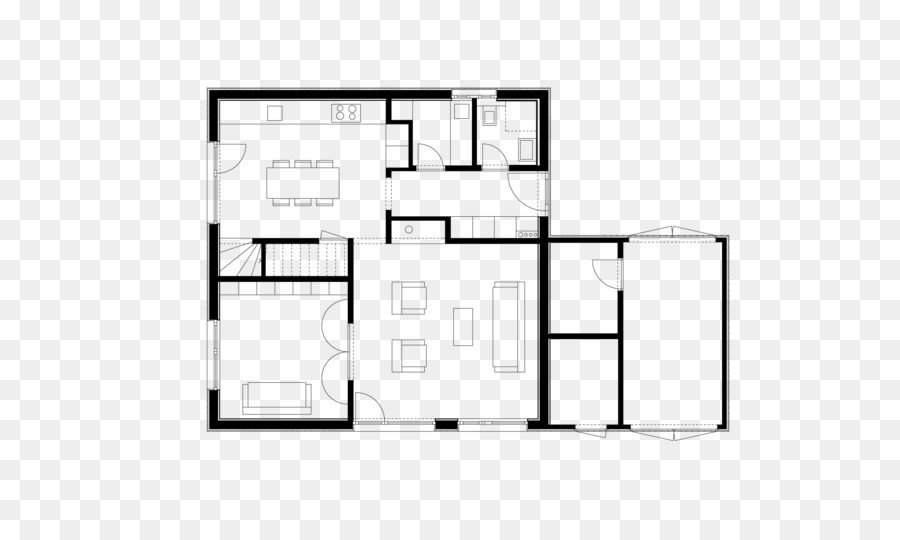 Plan D étage，L Architecture PNG