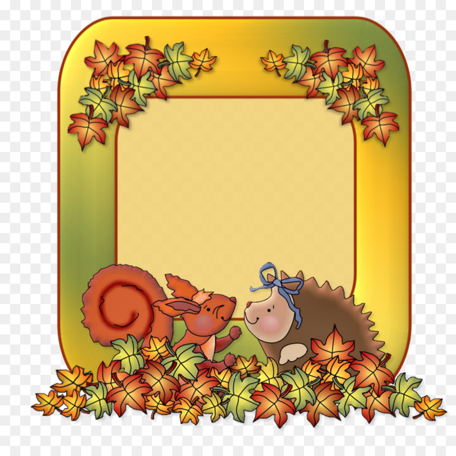 Cadre D'automne，Feuilles PNG