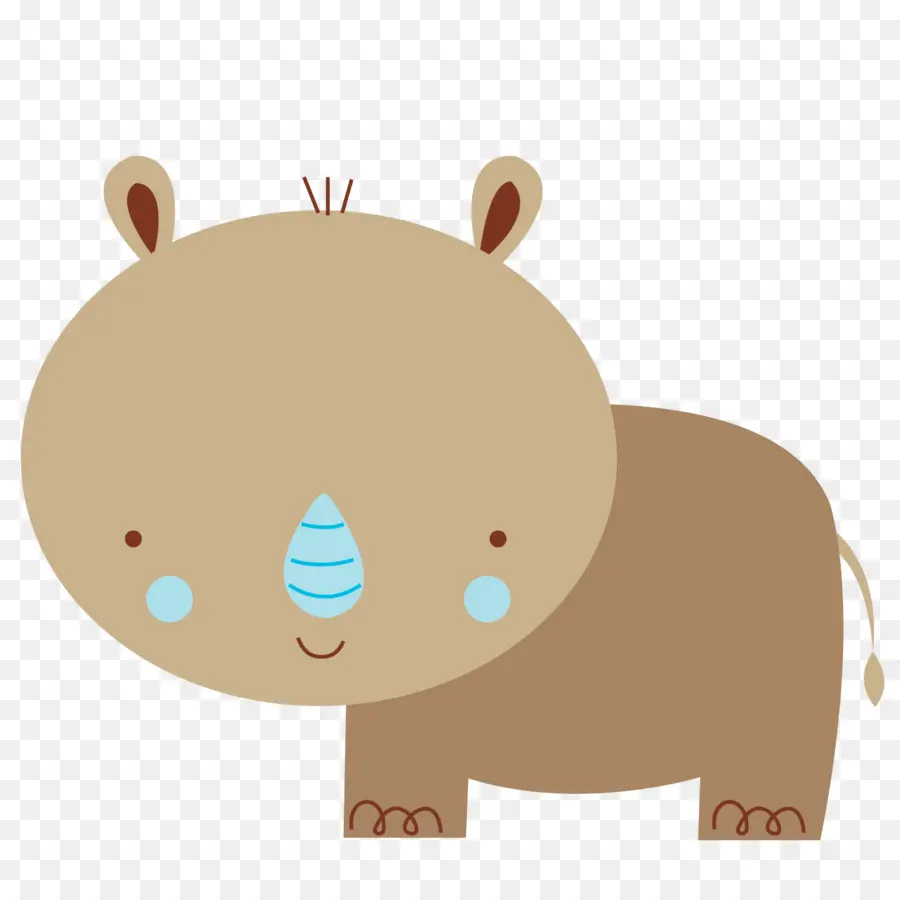 Rhinocéros Mignon，Dessin Animé PNG