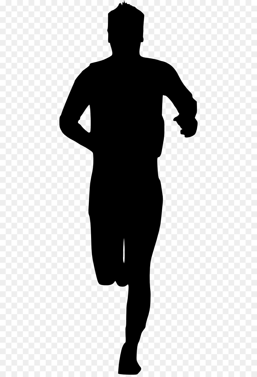 Silhouette En Cours D'exécution，Jogging PNG