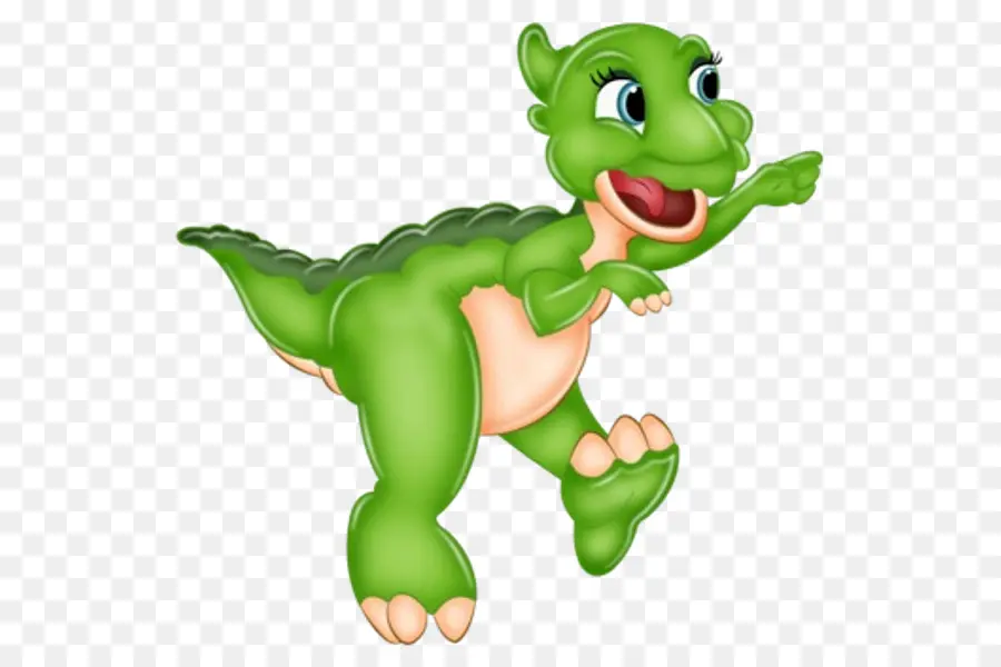 Dinosaure Vert，Dessin Animé PNG