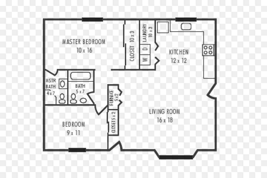 Plan D étage，Appartement Studio PNG