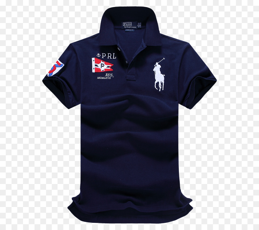 Chemise Polo，Bleu Marine PNG