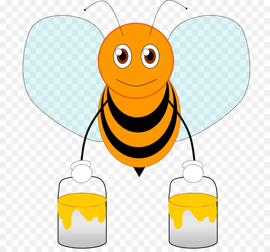 Abeille De Dessin Animé，Miel PNG