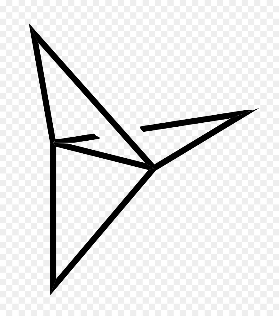 Oiseau Tangram，Noir PNG