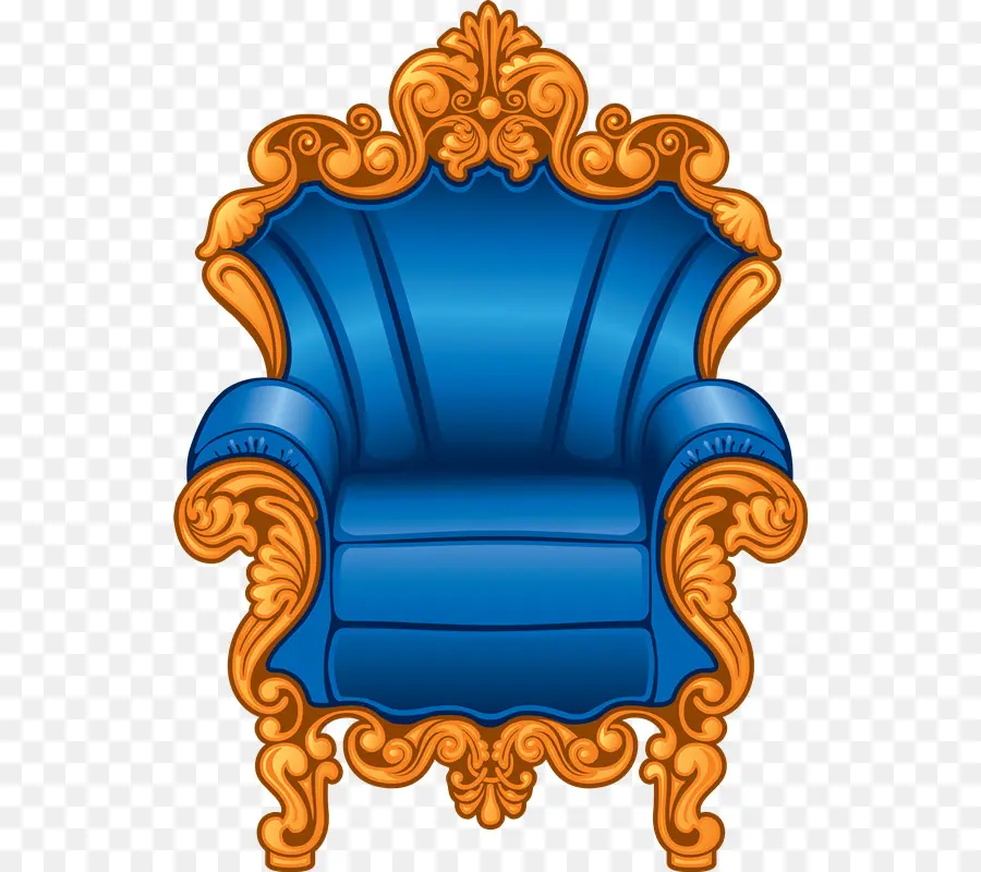 Fauteuil，Bleu PNG