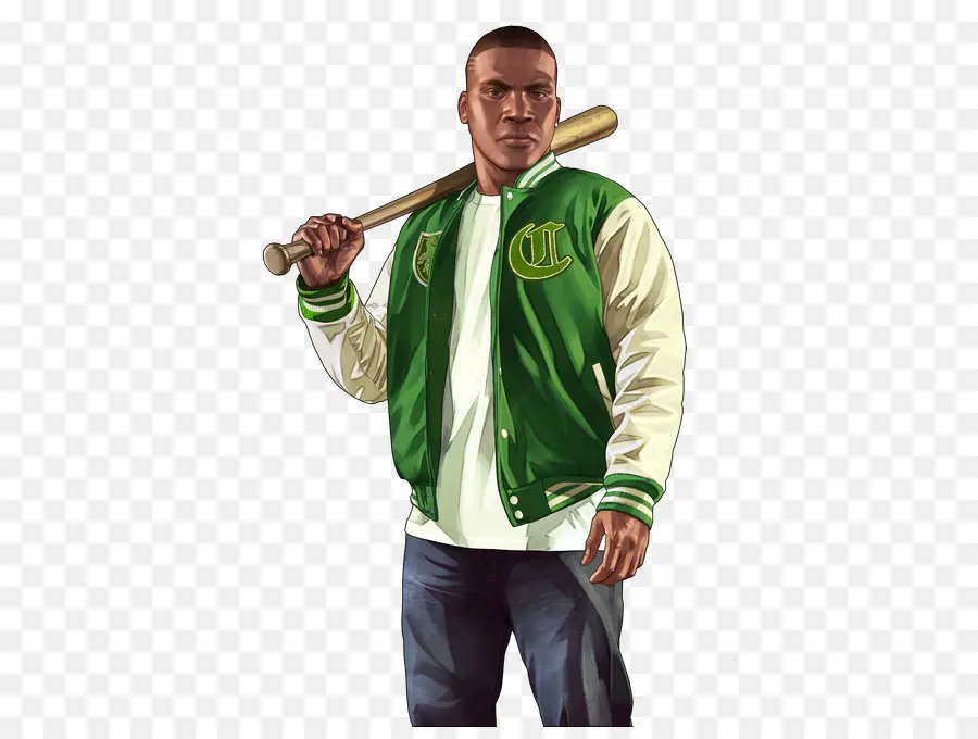 Batte De Baseball，Veste Verte PNG