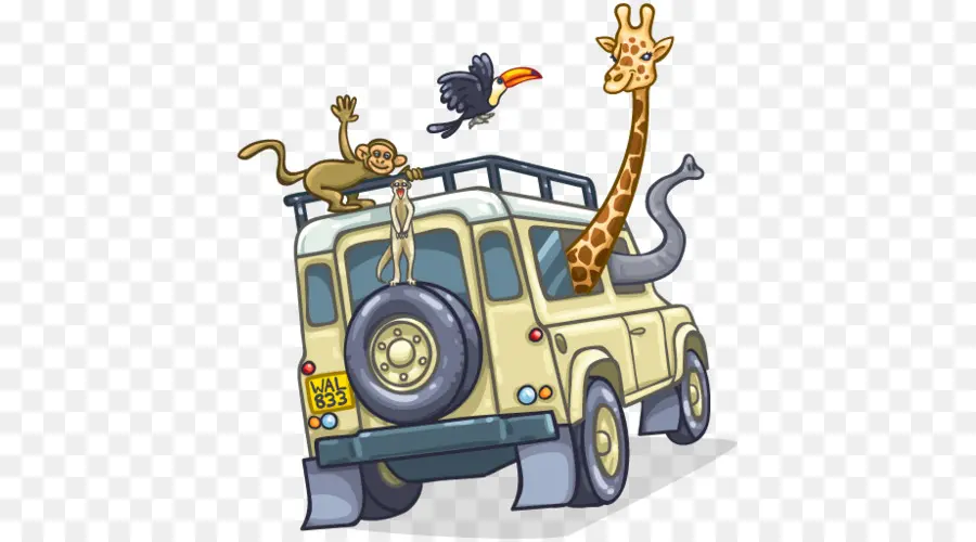 Animaux En Jeep，Girafe PNG